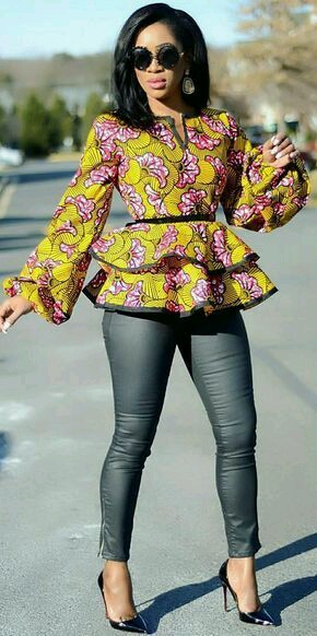 peplum ankara tops 2018