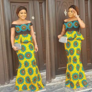 Peplum ankara tops