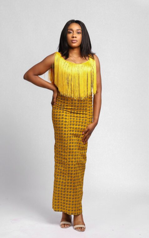 Ankara Fringe dress