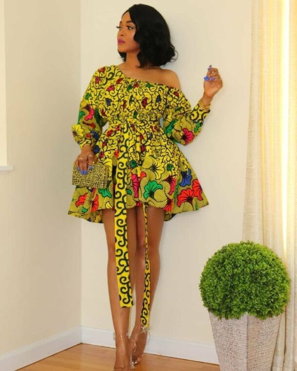 Ankara Short Flare Gowns