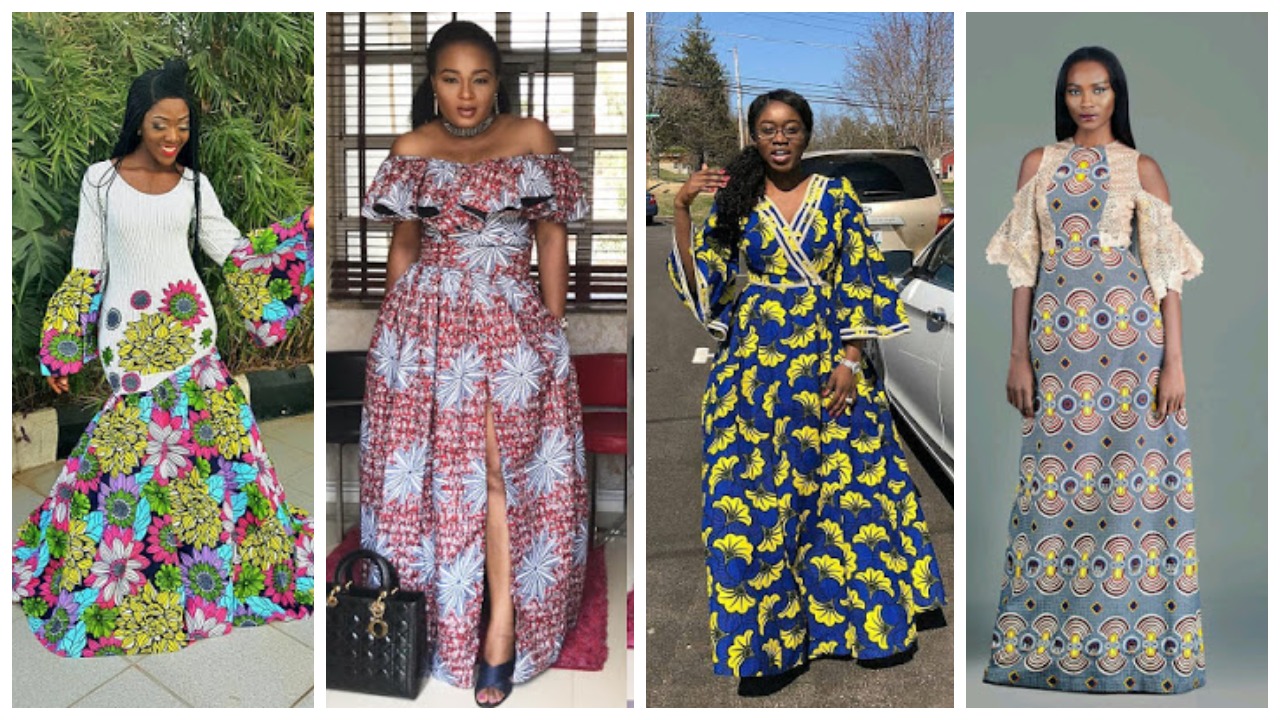 Stylish Long Ankara Kaftan And Mazi Dresses For Every African Woman