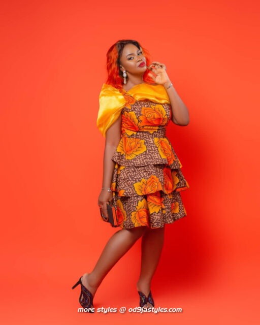 How To Look Attractive Short Ankara Dresses As A Working Class Lady (15)