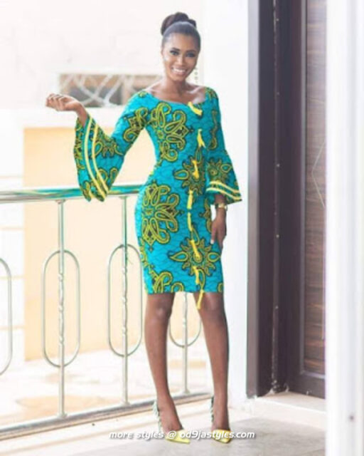 How To Look Attractive Short Ankara Dresses As A Working Class Lady (8)