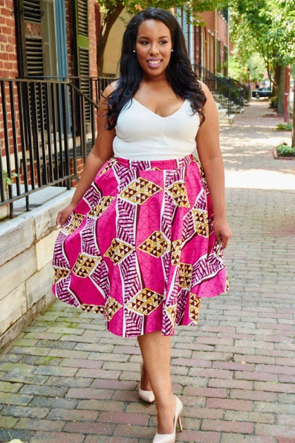 ankara skirt styles for plus size 