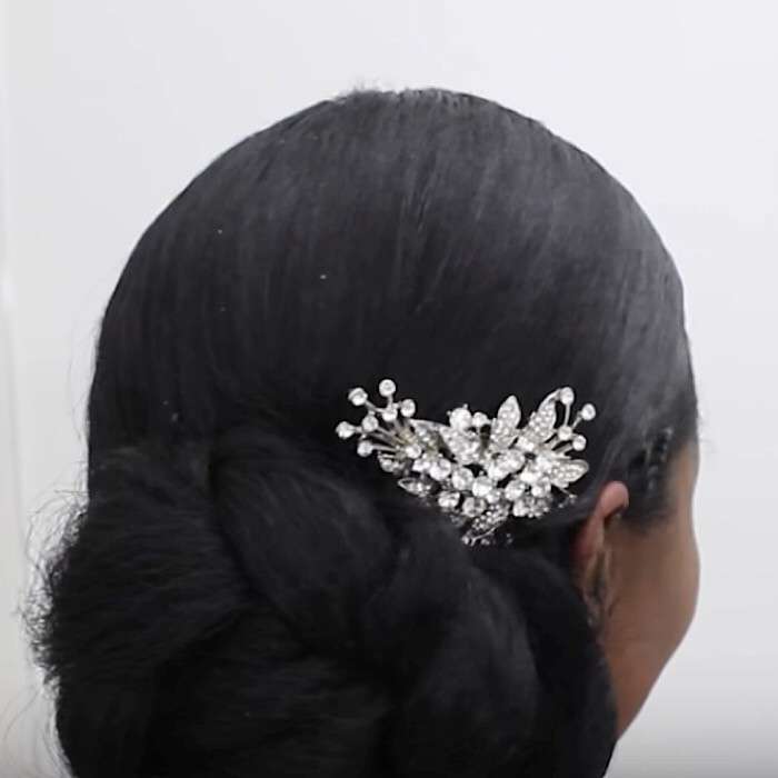 20+ Natural Hair Updos to Slay Your Wedding Day (13)