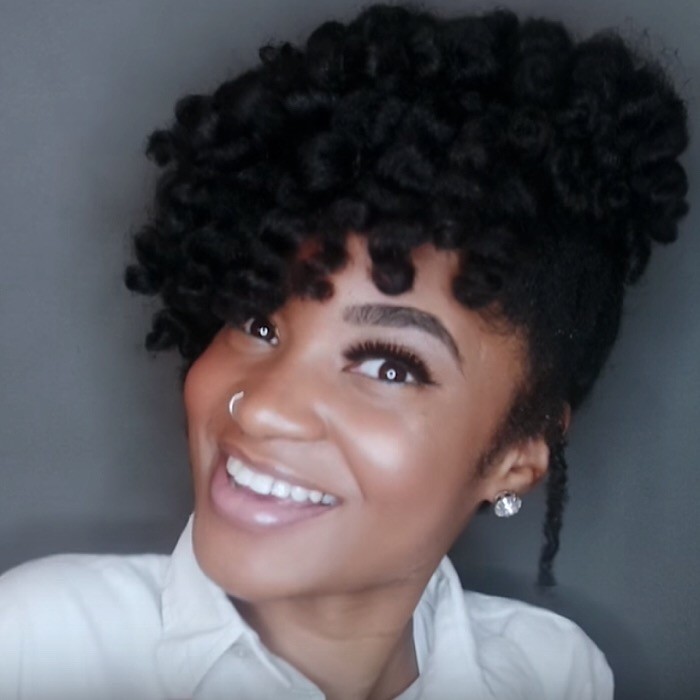 20+ Natural Hair Updos to Slay Your Wedding Day (5)