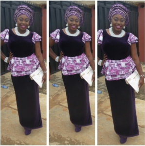 Ankara and Velvet Styles