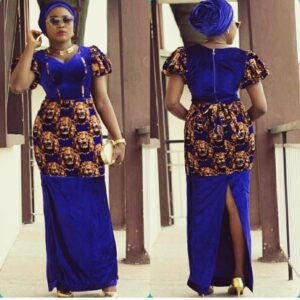 Ankara and Velvet Styles