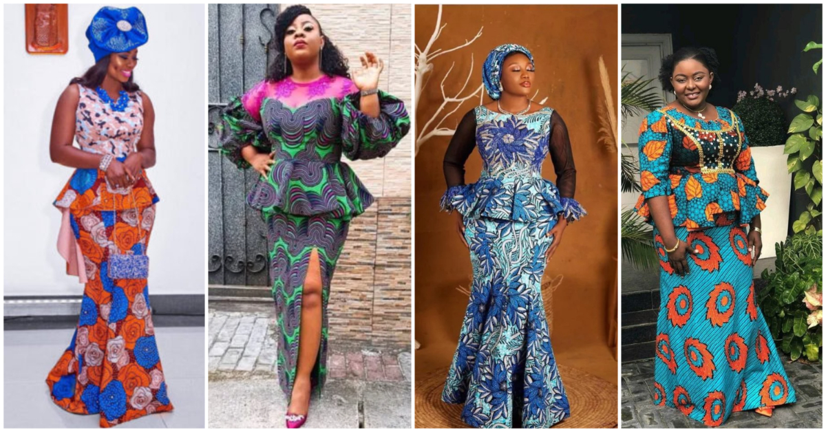 Creative Ankara Skirt and Blouse Styles & Designs for Modest Ladies