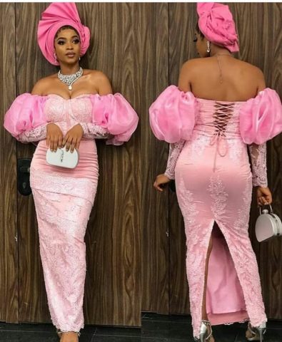Latest Aso Ebi Styles For Ladies To Slay In Weddings (5)