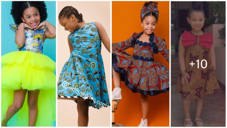 Top 25 Cutest African Ankara Female Baby Dresses To Wear