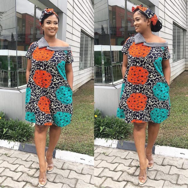 Ankara short gown styles