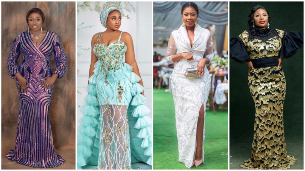 50 Amazing and Captivating Aso-Ebi Styles for Wedding Occasions
