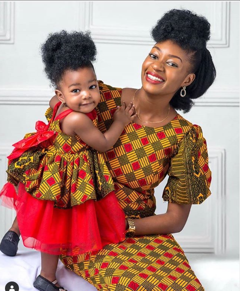 Dazzling Mother and Daughter African Ankara Styles for the weekend! If you as the mom wants to look stunning under the same print fabric with your daughter