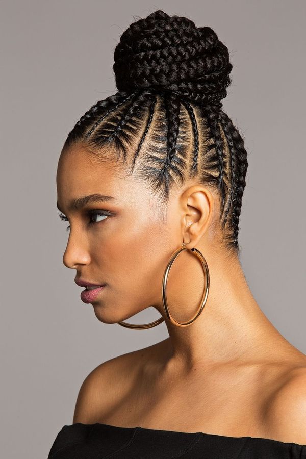 Cute female cornrow styles for black hair 3