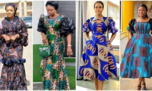 Captivating Ankara Long Flare Gown Styles for Wedding Guests