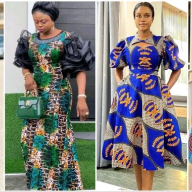 Captivating Ankara Long Flare Gown Styles for Wedding Guests