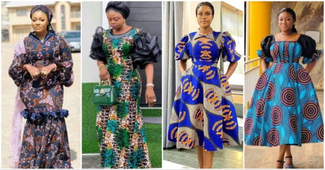 Captivating Ankara Long Flare Gown Styles for Wedding Guests
