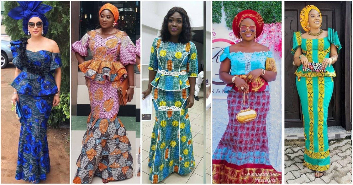 Unique Ankara Skirt & Blouse Styles For Sophisticated Ladies-50 Designs