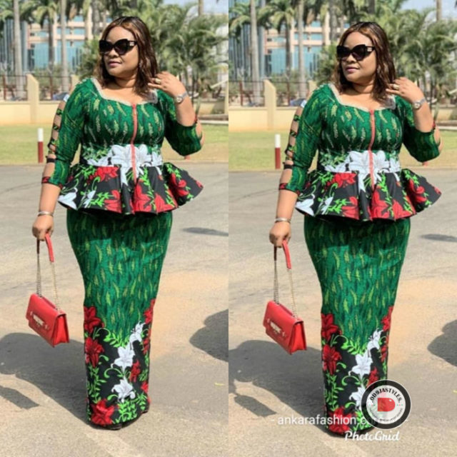 Ankara Skirt and Blouse