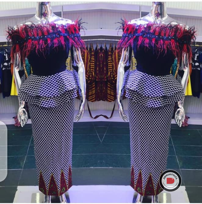 Ankara Skirt and Blouse