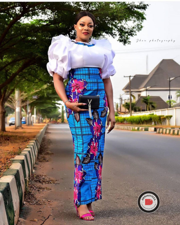 Ankara Skirt and Blouse