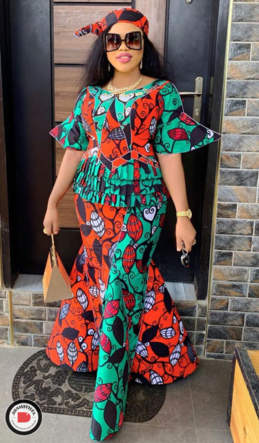  Peplum Skirt and Ankara Blouse Styles