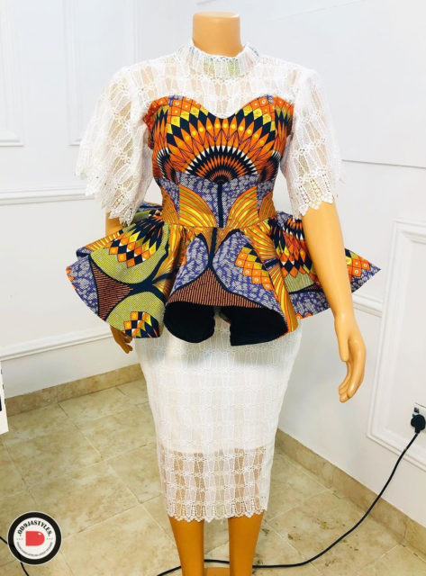  Peplum Skirt and Ankara Blouse Styles