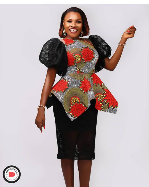  Peplum Skirt and Ankara Blouse Styles