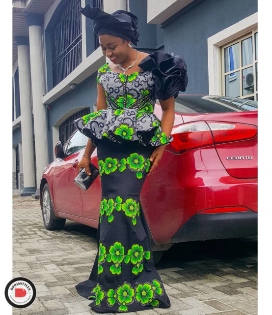  Peplum Skirt and Ankara Blouse Styles