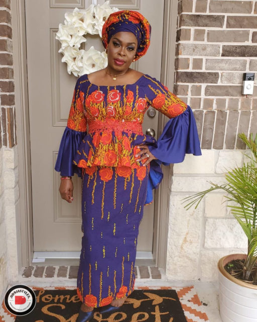 Peplum Skirt and Ankara Blouse Styles