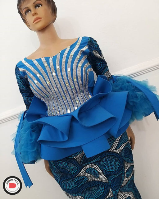 Peplum Skirt and Ankara Blouse Styles