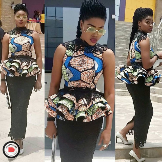 Peplum Skirt and Ankara Blouse Styles