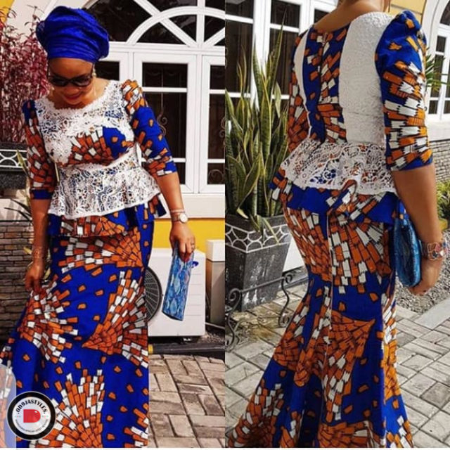  Peplum Skirt and Ankara Blouse Styles