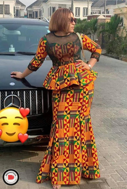  Peplum Skirt and Ankara Blouse Styles