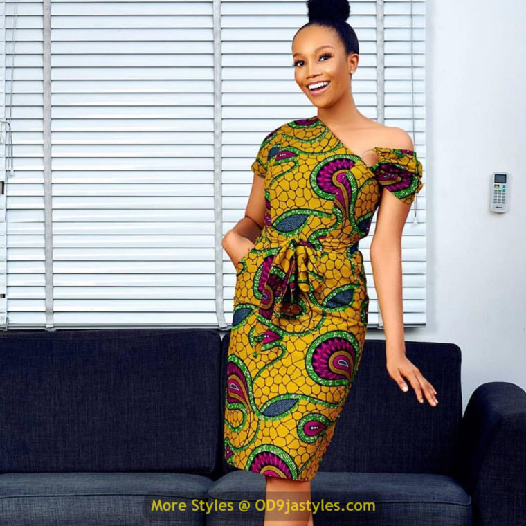 Short Ankara Gown Styles