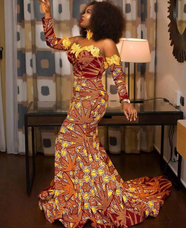 20+ Latest Ankara Straight Long Gown Styles: Ankara Long Dresses 2021