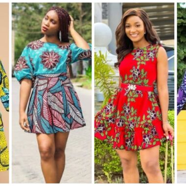 30 Pictures Short Gown Ankara Native Styles For Classy Ladies