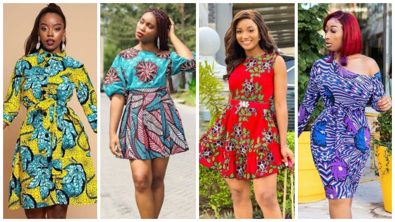 30 Pictures Short Gown Ankara Native Styles For Classy Ladies