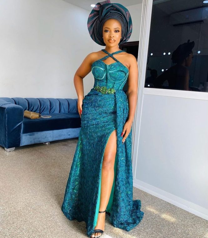 Aso Ebi Styles for Weddings "Trendy styles for ladies to rock"