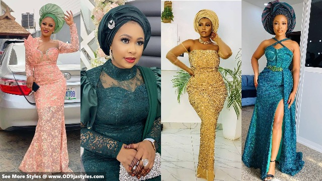 Aso Ebi Styles for Weddings Trendy styles for ladies to rock