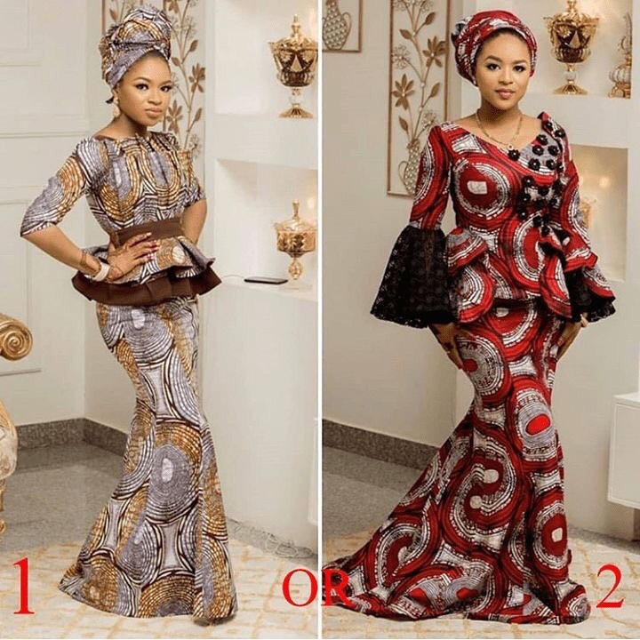 Top 17 Ankara Skirt and Blouse Styles: for Ladies 2021 