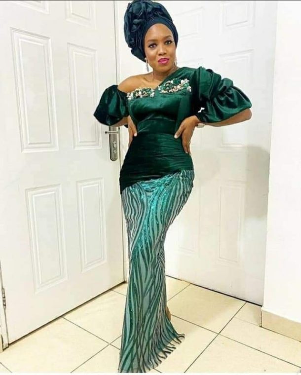 Emerald Green Colour Aso-Ebi Styles