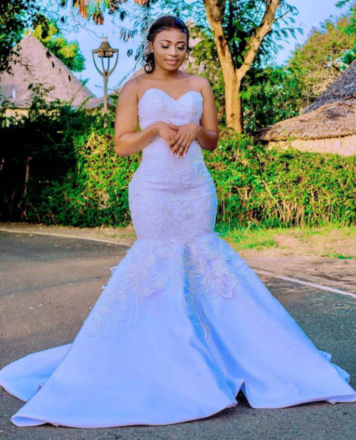 Sky Blue Colour Aso-Ebi Styles