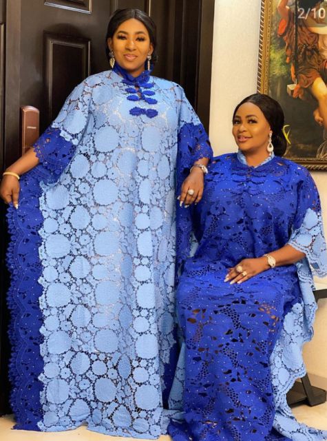 Sky Blue Colour Aso-Ebi Styles