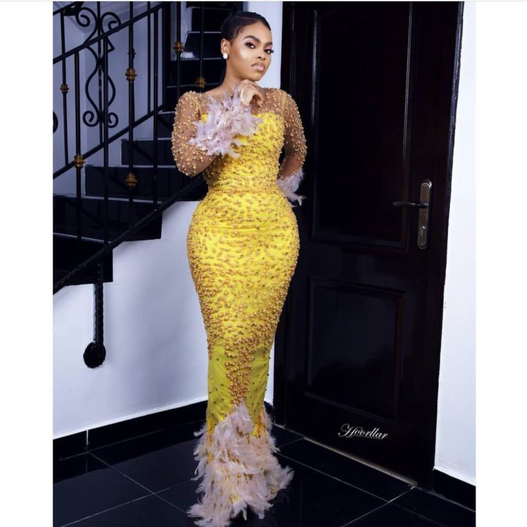 Sequence Material Gown Styles in Nigeria