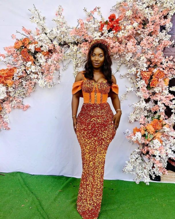 Sequence Material Gown Styles in Nigeria