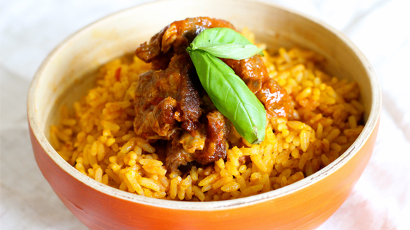 These are 7 Steps to Learn How to Make Delicious Goat Jollof Rice