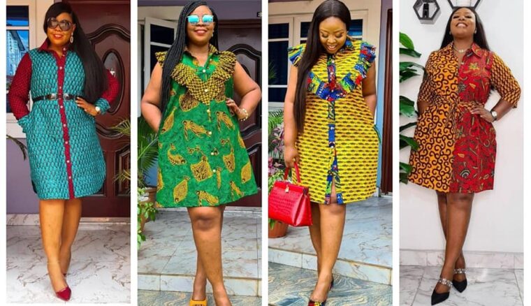 Ankara Shirt Dress Styles 50 Classy Designs Of Ankara Dress Styles