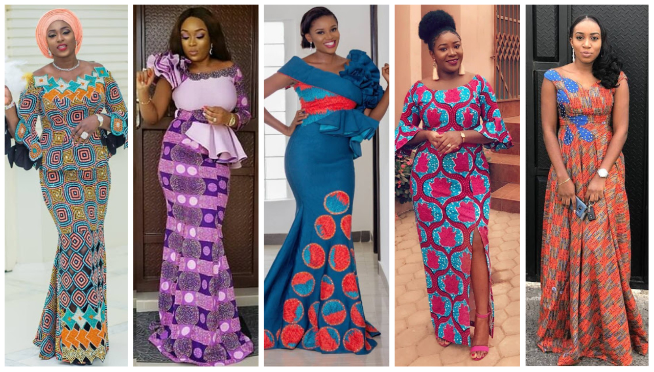 Creative And Stylish Latest Ankara Long Gown Designs & Outfits For Ladies